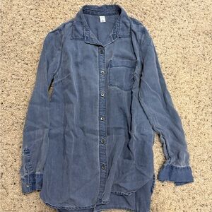 Denim Button-Up Shirt